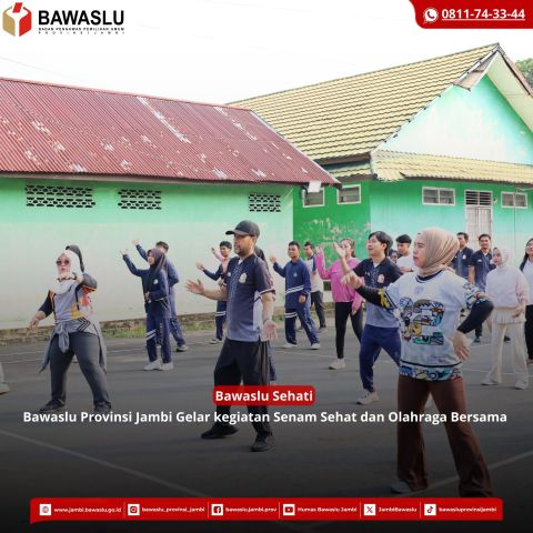 Bawaslu Jambi Perkuat Budaya Kerja Sehat Melalui Program Bawaslu Sehati