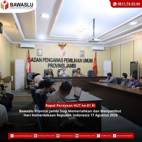 Matangkan Persiapan Peringatan HUT ke-81 Kemerdekaan Republik Indonesia