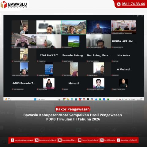 Rakor Hasil Pengawasan PDPB Triwulan III Tahun 2026