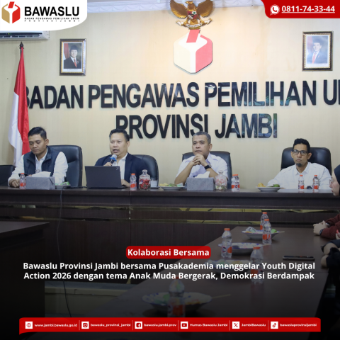 Dorong Anak Muda Jadi Agen Edukasi dan Pengawasan Demokrasi