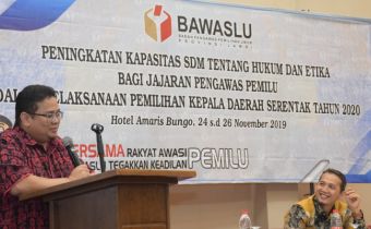 Bagja: Pengawas Pemilu Harus Bisa Jaga Etika Hukum