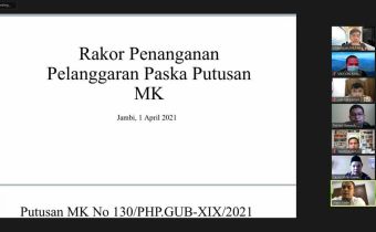 Bawaslu Jambi Gelar Rakor Penanganan Pelanggaran