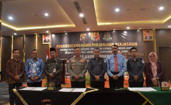 Sukseskan Pemilu 2024, Bawaslu MoU dengan Polda dan Kejati Jambi