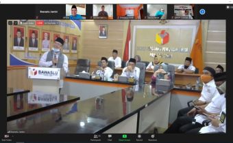 Bawaslu Jambi Gelar Halal Bi Halal Virtual