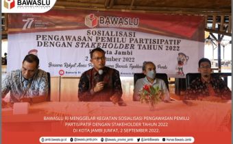 Bawaslu Ajak Masyarakat Bersama Awasi Pelaksanaan Pemilu 2024