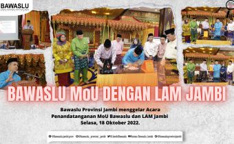 Bawaslu Teken MoU dengan LAM Jambi