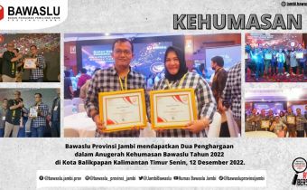 Anugerah Kehumasan Bawaslu 2022, Bawaslu Jambi Sabet Dua Penghargaan