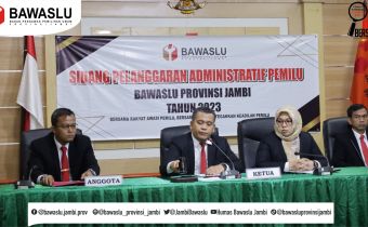 Bawaslu Jambi Bacakan Putusan Dugaan Pelanggaran Administratif Pemilu
