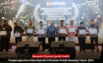 Bawaslu Jambi Raih Informatif untuk Kelima Kalinya