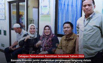 Bawaslu Jambi Awasi Proses Kesehatan Paslon Gubernur dan Wakil Gubernur