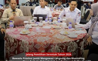 Bawaslu Jambi Monitoring Pengawasan Pleno DPT