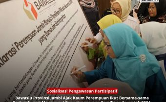 Bawaslu Jambi Gelar Sosialisasi Pengawasan Partisipastif Bagi Perempuan