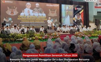 Bawaslu Jambi Gelar Doa dan Sholawatan Bersama