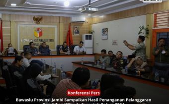 Bawaslu Jambi Sampaikan Hasil Penanganan Pelanggaran Pemilihan 2024
