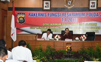 Ketua Bawaslu Beri Materi di Polda