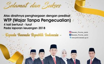 Bawaslu Kembali Raih Predikat WTP