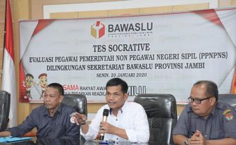 Bawaslu Jambi Laksanakan Tes Evaluasi PPNPNS