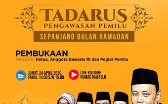 Bawaslu Luncurkan Tadarus Pengawasan Pemilu Sepanjang Ramadan