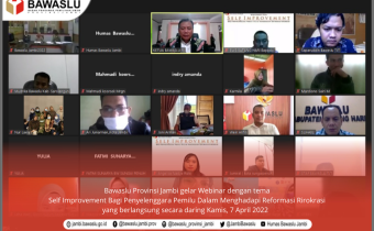 Bawaslu Jambi Gelar Webinar Reformasi Birokrasi