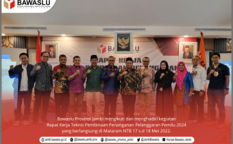 Ketua Bawaslu Jambi Hadiri Rakernis Penanganan Pelanggaran