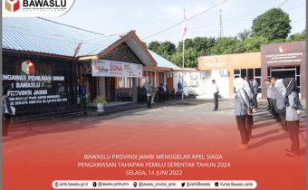 Bawaslu Jambi Gelar Apel Siaga Pengawasan Pemilu 2024