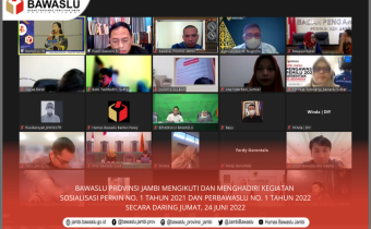 Bawaslu Jambi Ikuti Sosialisasi Layanan Informasi Publik