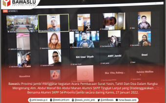 Bawaslu dan Alumni SKPP Jambi Gelar Yasinan