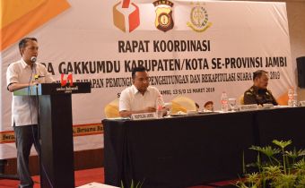 35 Hari Jelang Pemilu, Bawaslu Jambi Gelar Rapat Koordinasi Sentra Gakkumdu