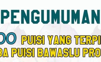 Pengumuman Lomba Puisi Bawaslu Provinsi Jambi Tahun 2019