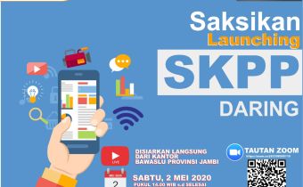 Sabtu, Bawaslu Jambi Launching SKPP Daring
