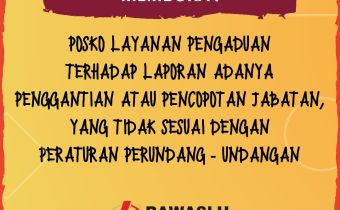 Bawaslu Buka Posko Pengaduan