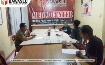 Dalam Rangka Meningkatkan Kinerja, Bawaslu Provinsi Jambi Lakukan Monitoring