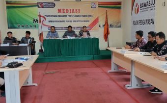 Sidang Mediasi di Bawaslu Bungo, Pemohon dan Termohon Sepakati Hasil Mediasi