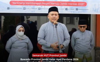 Ketua Bawaslu Provinsi Jambi Pimpin Apel Perdana 2026