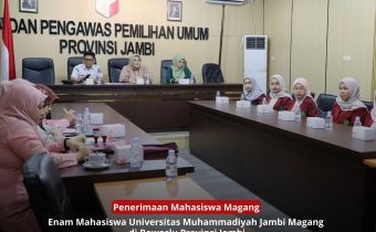 Bawaslu Provinsi Jambi Terima Mahasiswa Universitas Muhammadiyah Jambi