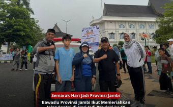 Bawaslu Ikut Meriahkan Jalan Santai HUT ke-69 Provinsi Jambi