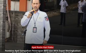 Apel Rutin Rabu, Pembina Apel Tekankan Optimalisasi WFO dan WFA untuk Tingkatkan Produktivitas