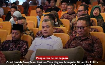 Hadiri Orasi Ilmiah Mahfud MD, Bahas Konfigurasi Politik dan Hukum Pasca Reformasi