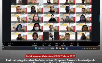 Pimpinan Bawaslu Provinsi Jambi Jadi Narasumber Orientasi PPPK 2026, Perkuat Integritas dan Profesionalitas ASN