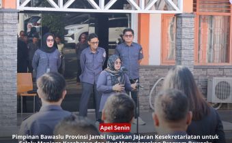 Sehat, Kompak, dan Terus Belajar, Bawaslu Jambi Perkuat Kesiapan Jajaran