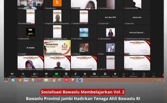 Bawaslu Jambi Sosialisasikan Bawaslu Membelajarkan Volume 2 Tahun 2026