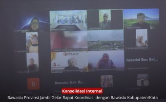 Bawaslu Jambi Gelar Rapat Koordinasi dengan Bawaslu Kabupaten/Kota