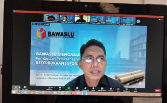 Tingkatkan Kompetensi Pengelola Informasi Publik, Bawaslu Jambi Ikuti Bawaslu Mengajar